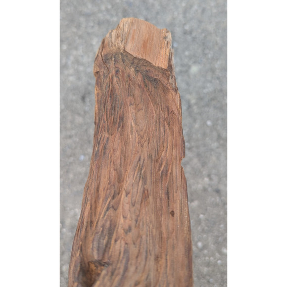 Hand Carved Wood Spirit Sculpture Man Folk Art Branch 13.5" - Picture 6 of 10